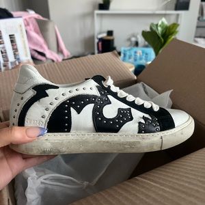 Zadig & Voltaire Black and White leather sneakers